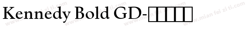 Kennedy Bold GD字体转换